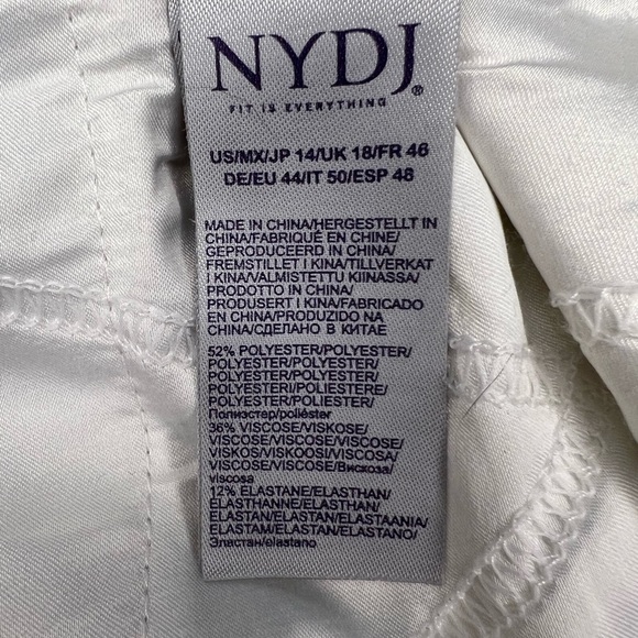 NYDJ Lift Tuck Tyburn Plaid Crop Ankle Flare Boot Cut Pants - Size 14 - Picture 7 of 9